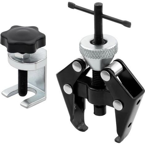 Kit d'extracteurs de bras d'essuie-glace - Lot de 2 - Outil de démontage avec ouvertures de 16 mm et 36 mm - Noir/Argent - Acier au carbone (1/5)