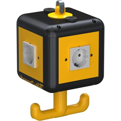 OBO Bettermann HoverCube IP20, con asa, equipado 140x140x252 Poliamida negro grafito RAL 9011, 6109802