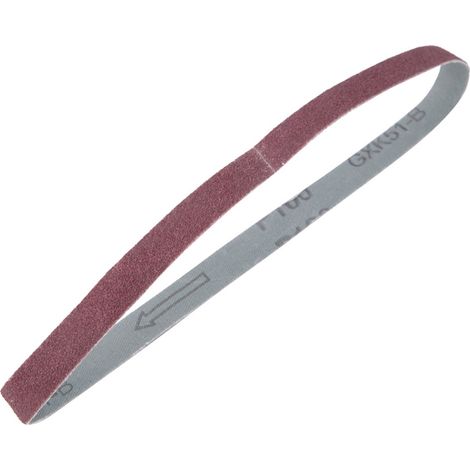 10 Stück 452x15 mm Ersatzschleifbänder für Bandschleifer, Körnung 40–120 (120) (1/5)