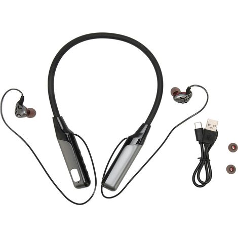 Casque Bluetooth avec Réduction de Bruit, Micro Intégré pour Sport Extérieur, Noir (1/5)