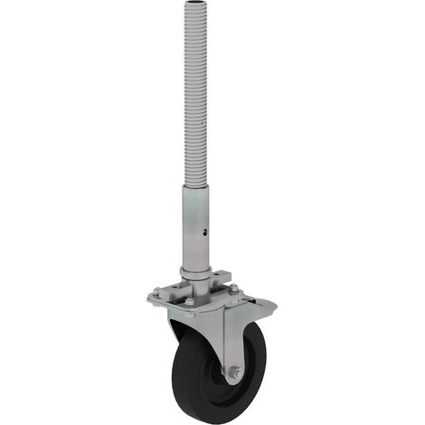 MUNK Lenkrolle mit Feststellbremse und Spindel 200mm, elektrisch leitfähig