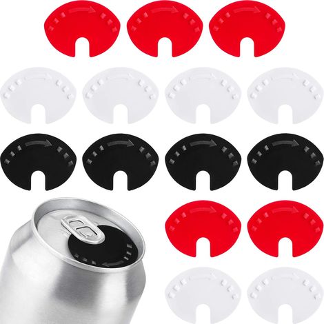 15 Pièces Couvercle de Canette de Boisson Fermeture de Canette de Boisson Boisson Tops Cover Fermeture du Joint d'Extrémité de Canette pour Les Boissons en Conserve Bière Soda en Couleur Aléatoire (1/5)