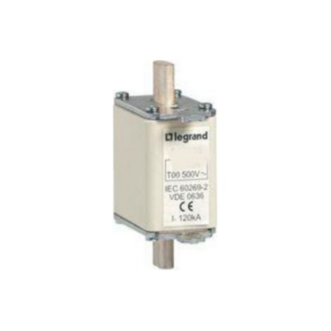Cartouche industrielle à couteau type gG taille 00 avec voyant 32A LEGRAND 016320 (1/2)