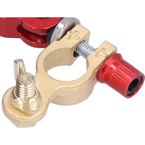 Kit de fixation rapide pour bornes de batterie (connecteur positif/négatif) avec serre-câble (1/5)