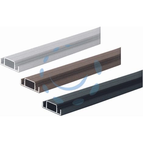 PROFILO TRAVERSO IN ALLUMINIO X ZANZARIERA LINEA B cm.2.6x1x200 - Misura: Marrone RAL8017