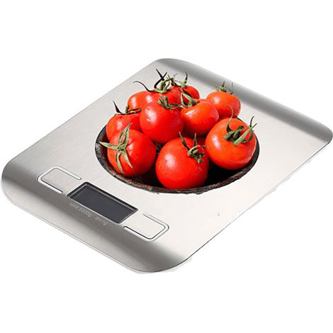 Balance de cuisine en acier inoxydable 10 kg, balance électronique numérique étanche pour usage domestique (1/5)