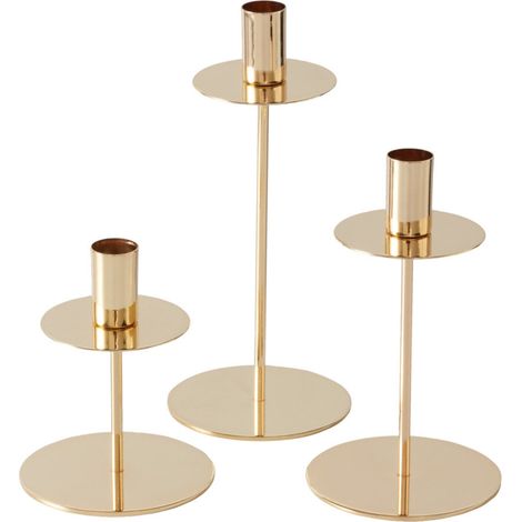 Kerzenständer aus goldenem Metall PHOENIX, H. 13-23 cm (1/5)