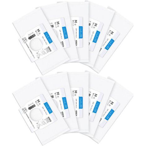Compatible avec les sacs à poussière et accessoires pour aspirateur Panasonic AMC-HC12, lot de 10 sacs à poussière filtrants non tissés (1/4)