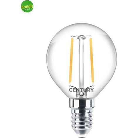 Lampadina LED Century Incanto Clear Sfera 2W E14 4000K