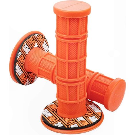 Rutschfeste Motorradlenkergriffe aus Gummi, universelles Ersatzzubehör 22 mm 24 mm, gelbe Lenkergriffe für Motorräder (1/5)