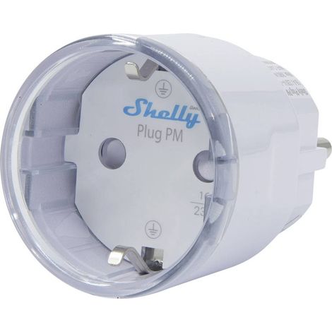 Shelly Plug PM Gen3 White Shelly Presa di corrente senza fili Wi-Fi, Bluetooth (1/5)