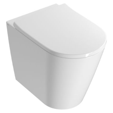 Wc Forty3 Globo Filomuro 55x36 Senza Brida Cleanstorm Bianco (1/4)