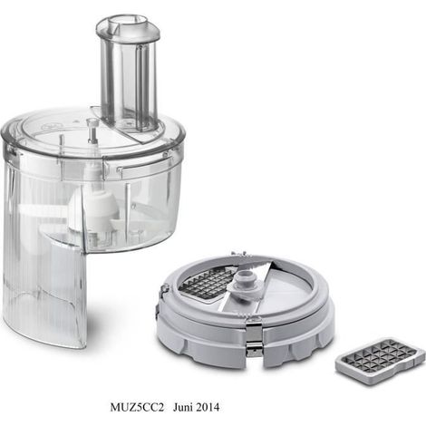 Découpe-dés - BOSCH - MUZ5CC2 - Pour fruits, légumes, fromage et viande - Compatible avec MUM5