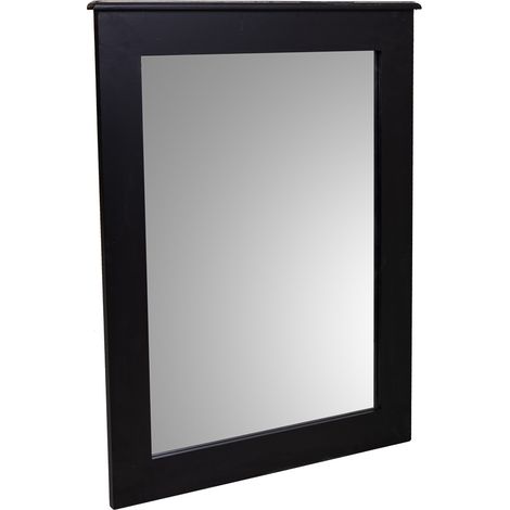 Espejo de madera negro 70x03x90