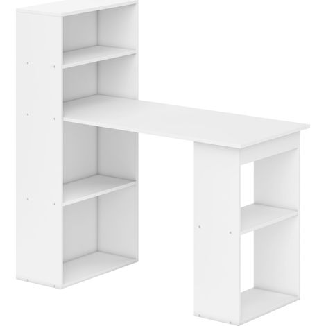 GagaBureau informatique, bureau avec rangement, 6 compartments ouverts, table d'ordinateur pour chambre, studio, 120 (1/5)