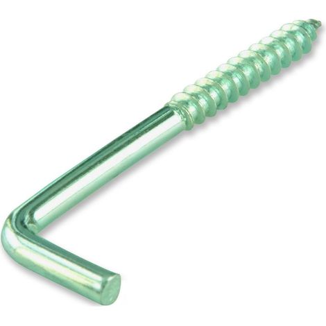 Suki 6175026 - Gancio a vite, con filettatura dritta zincato, per legno, dimensioni: 40 x 3 mm, 25 pz.