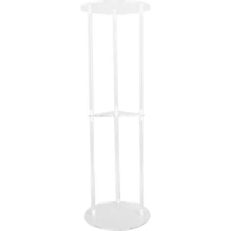 Petite table d'appoint ronde minimaliste en acrylique transparent pour salon, chambre ou balcon (1/3)