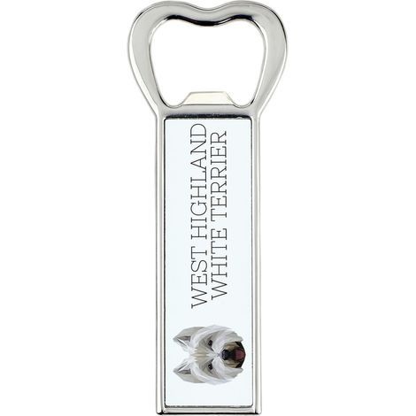 West Highland White Terrier, Westie - apribottiglie con foto e dedica per birra Art-Dog (1/5)