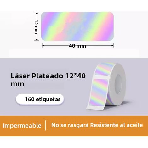 Ruban d'étiquette thermique pour imprimante étiquettes P15 : 2 unités, dimensions 12x40mm, 160 pièces par rouleau, compatible avec Phomemo D30, Marklife P12 P11 Labelle, fabricant d'autocollants. (1/5)