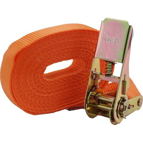 Profi Ratschen Spanngurt Spanngurte Zurrgurt 1-tlg 6m 1t 1to 1000 kg ORANGE (1/3)