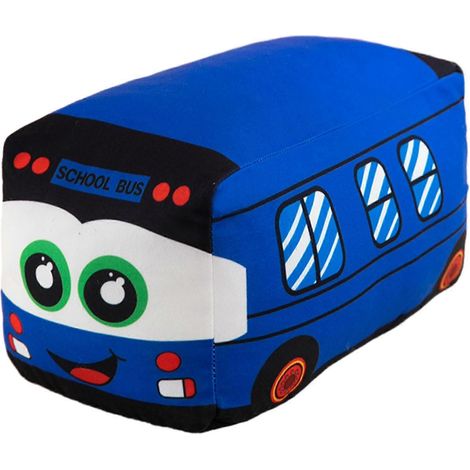 Coussin en peluche douce en forme de bus scolaire, cadeau pour enfants et adultes, cadeau d'anniversaire, compagnon de nuit (1/5)