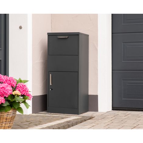 Westmann Stahl Paketbox Pepe  Anthrazit  50x39x114 cm