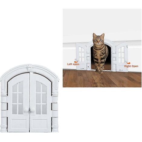 Porte inertior pour chats, sans battant, silencieuse, idéale pour les petits chiots. (1/4)