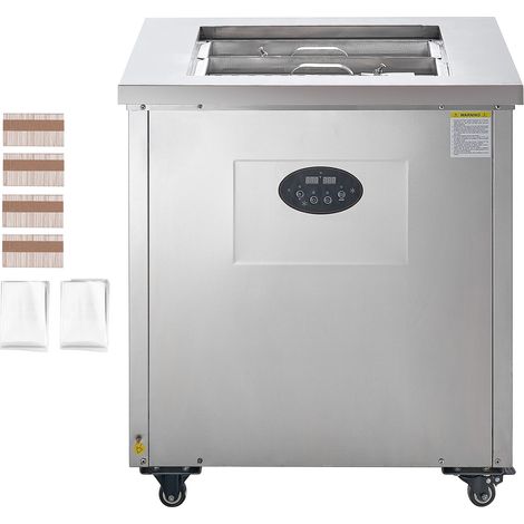 Mophorn Machine à glace commerciale - Ensemble de 2 moules, capacité de 52 pièces, merveille en acier inoxydable pour bars et cafés (1/5)