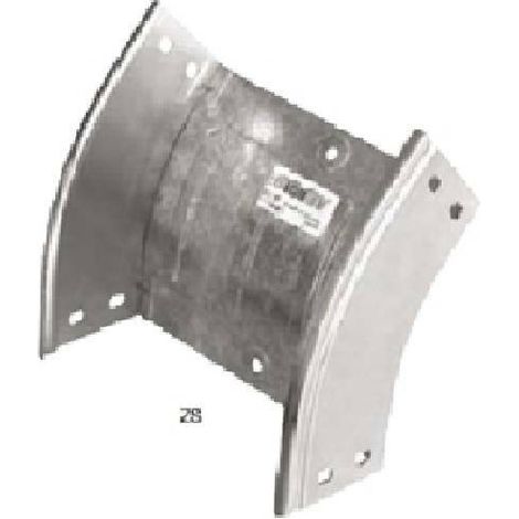 Curva discesa 45 passerella portacavi acciaio zincato sati cd45 s5 h80 b200 1041504