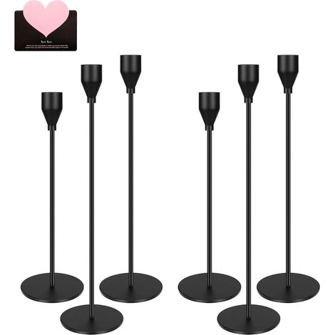 Chandelier Bougeoir 6 Pcs,Chandelier de Mariage Différentes Tailles,24/29/33cm Candélabre,Bougeoirs Vintage pour la décoration de la Maison,Table,Mariage,chandelle,dîner,Anniversaire,décorer