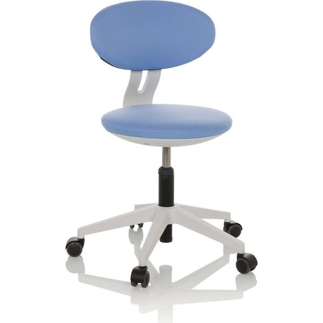 Chaise de bureau pour enfants / chaise pour enfants MINIMOVO tissu bleu hjh OFFICE (1/5)