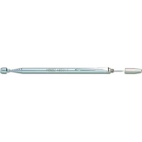 Hazet elevador magnético telescópico 4850-1 Long. total 670mm Diám. cabezal magnético 6mm con aguja de boquilla - 4850-1 (1/3)