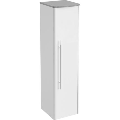 Lanzet Classico Midischrank, Weiß/Grau-Metallic, rechts"-"7969112 (1/4)