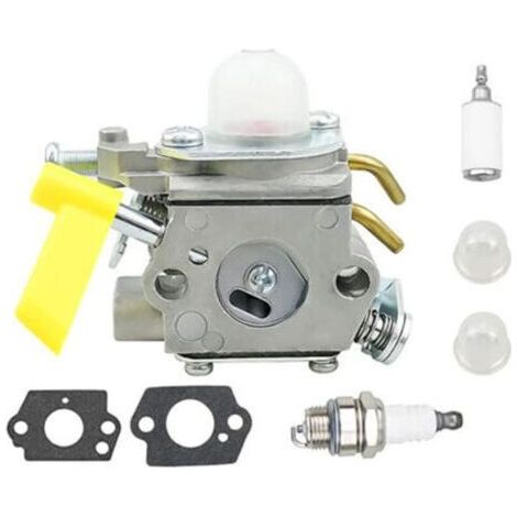 Kit de carburateur 5 pièces comprenant joint et bougie, compatible avec les carburateurs 30 cm3 RY09050 ZAMA C1U-H60 309368001, accessoires pour tondeuses à gazon (1/4)