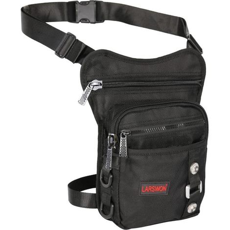 Oberschenkeltasche wasserdicht für Motorrad & Outdoor, Schwarz (1/5)