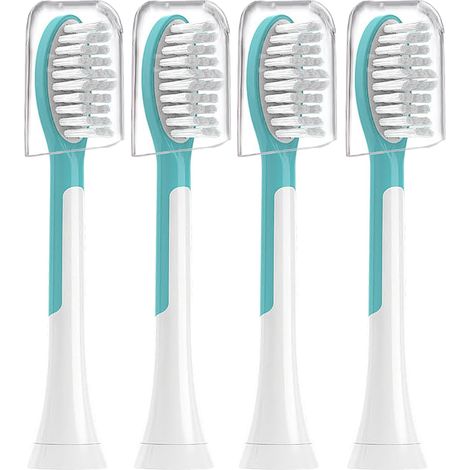 Kids Electric Toothbrush Heads Pack of 4 Compact Soft Bristles Refills Daily Size (1/5)