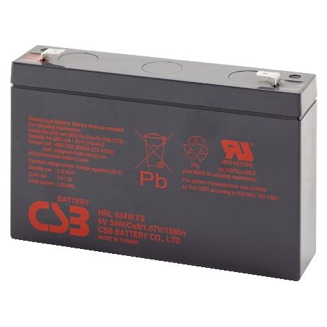 BATTERIA AL PIOMBO CSB HRL 634W F2 6V 34W