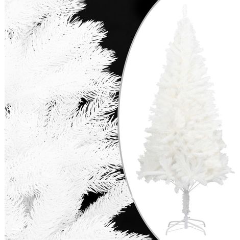 Künstlicher Weihnachtsbaum Naturgetreue Nadeln Weiß 150 cm (1/5)