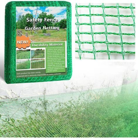 100cmx10m Clôture de jardin temporaire de , clôture de sécurité en plastique, clôture de construction, clôture de jardin, barrière pour animaux, volaille, cerf. (1/5)
