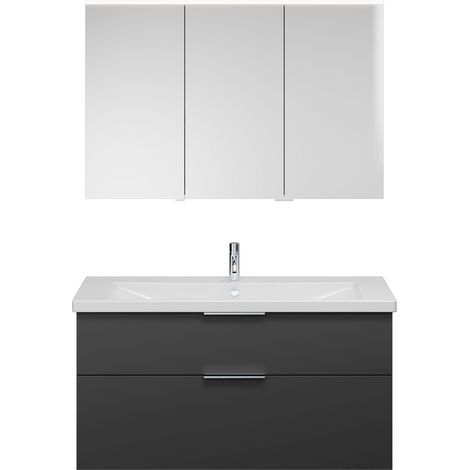 Set burgbad Eqio, composé d'une armoire de toilette à gauche, (1/2)