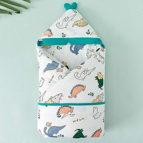 Couverture bébé en coton pour l'automne et l'hiver, portable, idéale pour les voyages en extérieur. Respirante et douce pour la peau.