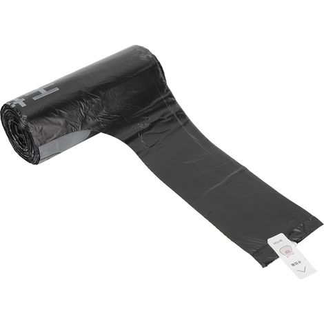 2 rouleaux de sacs poubelle jetables type gilet, sacs à ordures ménagères portables (1/5)