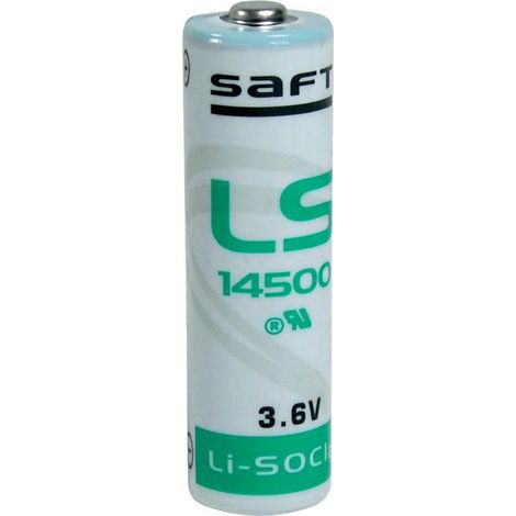 .50 x Saft LS 14500 AA 3,6V Li-SOCl2 Batterie / 3,6V Lithium-Thionylchlorid AA Made in France.