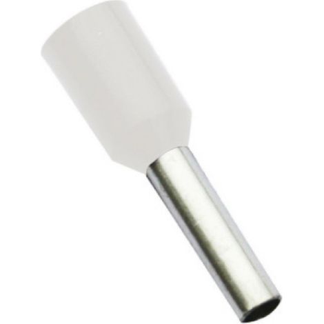Cembre tubetti terminali preisolati puntalini 0,50mm p8 mm bianco pkd508