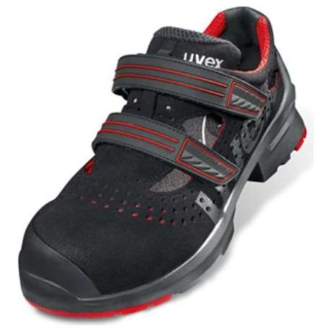 uvex Sandalen 1 S1P 85363 schwarz rot Weite 12 Gr. 44 (1/2)