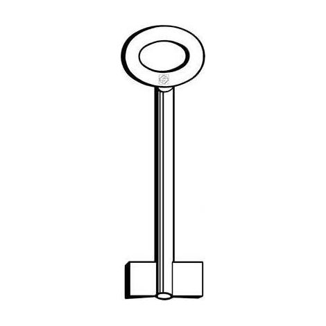 CHIAVE DOPPIA MAPPA CONFORTI 8388C SILCA - OTTONE NICHELATO - 5 pezzi