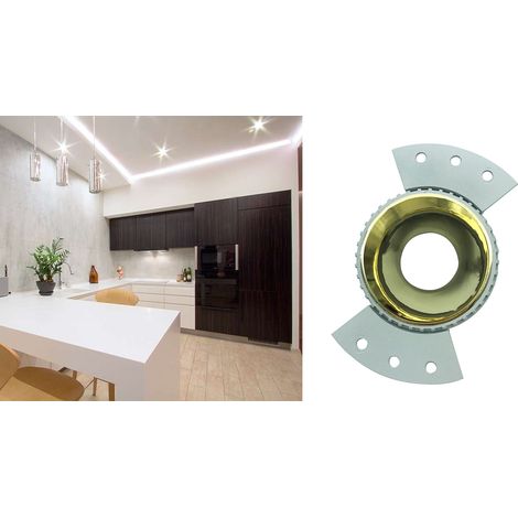 Porta Faretto Incasso Struttura Interna Oro Faretto Moderno Rotondo Cromo JJ912L (1/5)