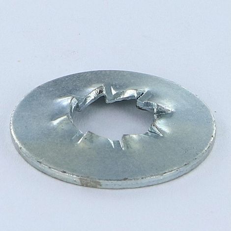 Rondelle éventail A denture intérieure chevauchante JZ M6X14X0.7 Acier zingué-1 pièce