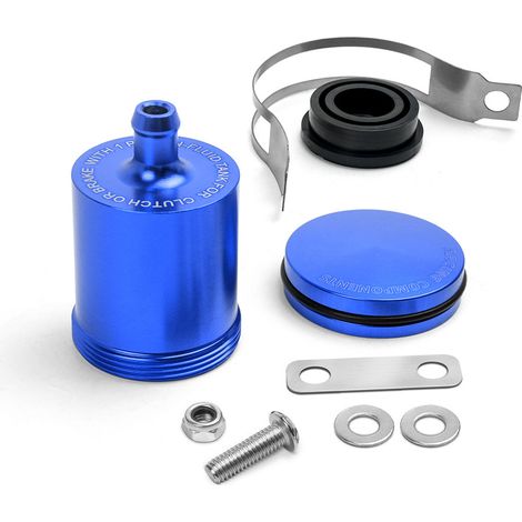 Pièces de modification pour moto : réservoir de liquide de frein pour Yamaha MT15 (bleu). (1/4)