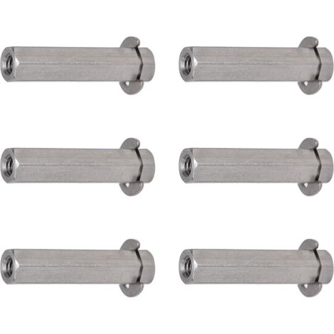 Tige hexagonale en acier inoxydable 8mm, lot de 10 barres d'entraînement avec circlips, kit de pièces pour TETRIX 4106-4008-0240 (1/5)
